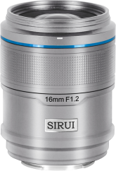 Sirui Lens Sniper APS-C AF 16mm F1.2 X-Mount Silver