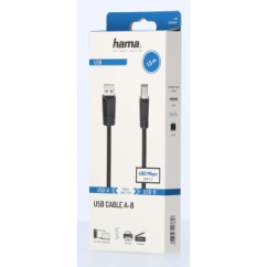 Hama USB 2.0 kábel typ A-B 1,5 m