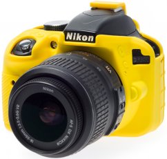 easyCover Silikon Schutzhülle f. Nikon D3300 und D3400 Gelb