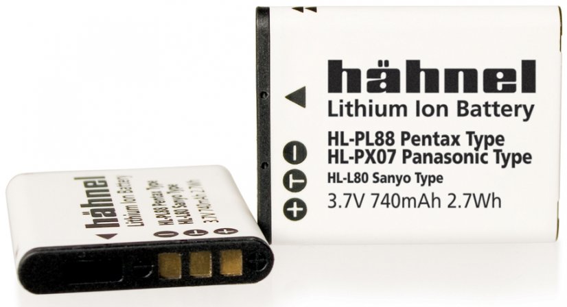 Hähnel HL-PL88, Pentax D-Li88 740mAh, 3.7V, 2.7Wh