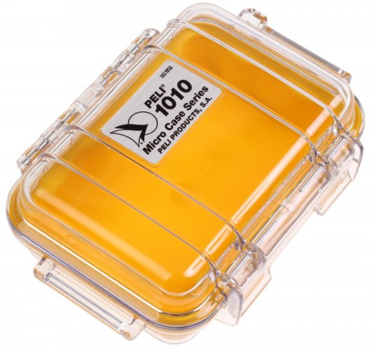 Peli™ Case 1010 MicroCase žlutý s průhledným víkem