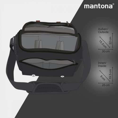 Mantona Milano grande Camera Bag (Black)