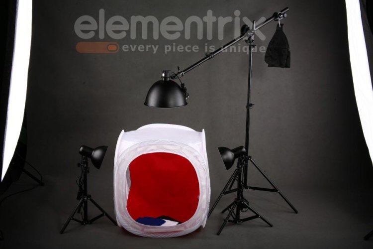 Studiová sada 50x50cm, 38cm S4, fotografický stan, fotostan (S4-3850B) Studiová sada 50x50cm, 38cm S4, fotografický stan, fotostan (S4-3850B)