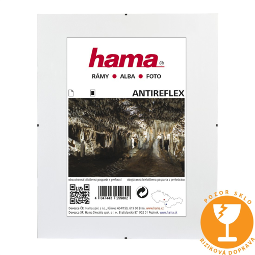 Hama Clip-Fix, antireflexní sklo, 50x60 cm