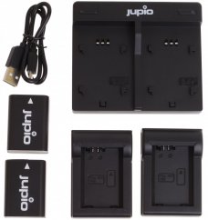 Jupio set 2x NP-FW50 für Sony, 1.030 mAh + Doppelladegerät
