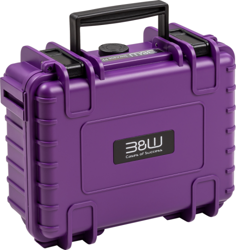 B&W Outdoor Cases B&W Cases Type 500 for DJI Osmo Pocket 3 Creator Combo, Purple B&W Outdoor Cases B&W Cases Type 500 for DJI Osmo Pocket 3 Creator Combo, Purple