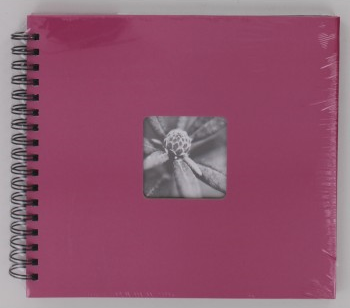 FINE ART 28x24 cm, Photo 10x15 cm/100 pcs, 50 Pages, black Pages (Pink)
