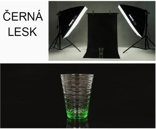 forDSLR oboustranné plastové pozadí 120x200cm černé (lesklé/matné)
