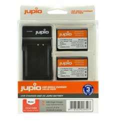 Jupio set 2x LP-E10 pro Canon, 1.020 mAh + USB nabíječka