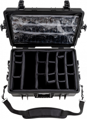 B&W Outdoor Cases 6500 s pohotovostnou lekárskou súpravou čierny