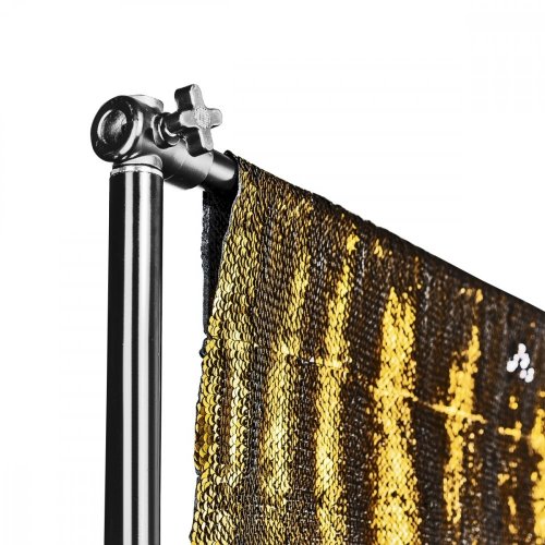 Walimex pro pozadí s flitry 130 x 200 cm zlatý