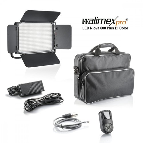 Walimex pro Niova 600 Plus Bi Color 36W LED Flächenleuchte