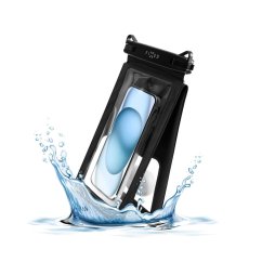Púzdro FIXED Float Twin vodeodolné s kvalitným uzamykacím systémom a certifikáciou IPX8, čierna