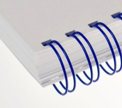 Viazací chrbát RENZ kovový (2/1") A4 průměr 14,3mm modrý 100ks