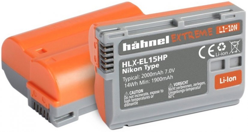 Hähnel EXTREME Li-Ion HLX-EL15HP - Nikon EN-EL15, 2000mAh, 7.0V 11.9Wh