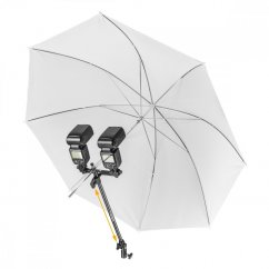 Walimex pro teleskopický dvojitý držák blesků s držákem deštníku
