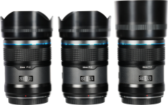 Sirui Sniper Lens APS-C AF Kit 23, 33 & 56mm F1.2 E-Mount Black Carbon