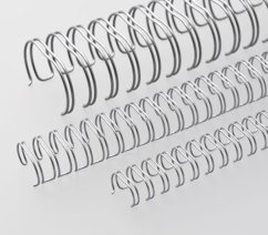 Binderücken RENZ Metall (3/1") A4 Durchmesser 6,9mm silber 100St.
