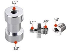 forDSLR stativový čep 5/8″ s redukcemi