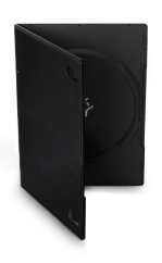 Obal 1 DVD 7mm slim černý 10ks/bal