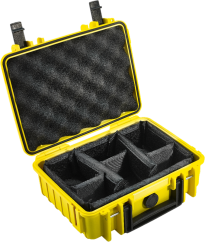 B&W Outdoor Cases BW Outdoor Cases Type 1000 / Yellow (divider system)