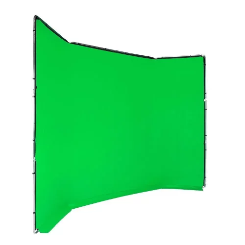 Lastolite panoramatické pozadí 4 x 2,9 m klíčovací zelená s rámem