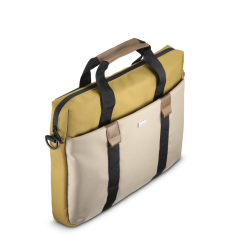 Hama Silvan, brašna na notebook, pro 40-41 cm (15,6-16,2"), recyklovaný polyester, béžová/žlutá