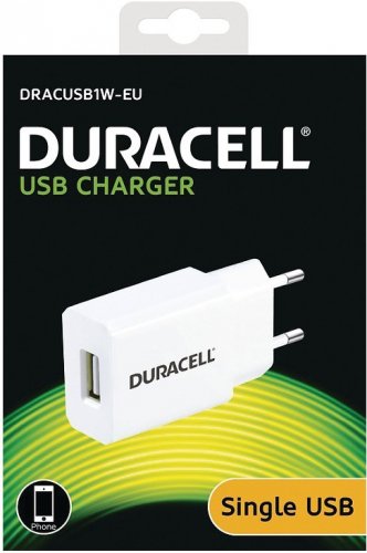 Duracell USB nabíjačka 5V, 1A, biela