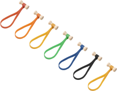 Kupo Elastic Cable tie 5" -10pcs Mixed color
