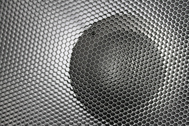 Stříbrný beauty dish 42cm s voštinou a difuzérem 1 (BD1S)
