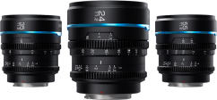 Sirui Cine Lens Nightwalker S35 Kit 24/35/55mm T1.2 MFT-Mount Black