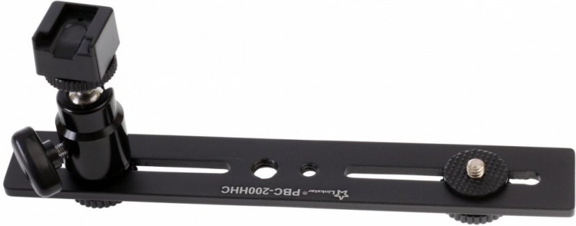 Linkstar PBC-200HHC kovový držiak s guľovou hlavou s sánkami na blesk
