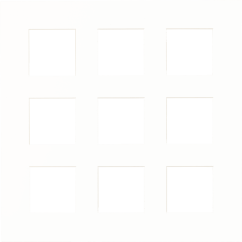 Focus Passepartout 50x50 / Collage 9 pic Polar White