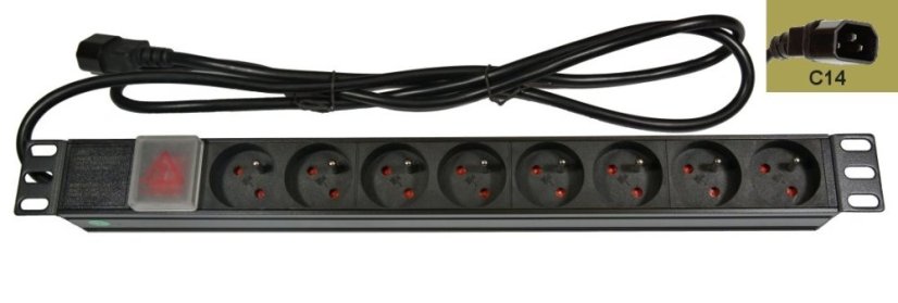 A LEXI-Net IEC320 C14 elosztópanel