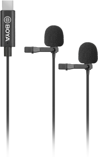 Boya BY-M3D / Dual-Mic Lavalier Microphone / for Type-C devices
