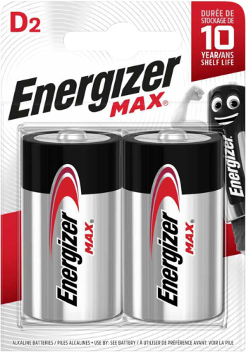 Energizer Max D 2 Pack