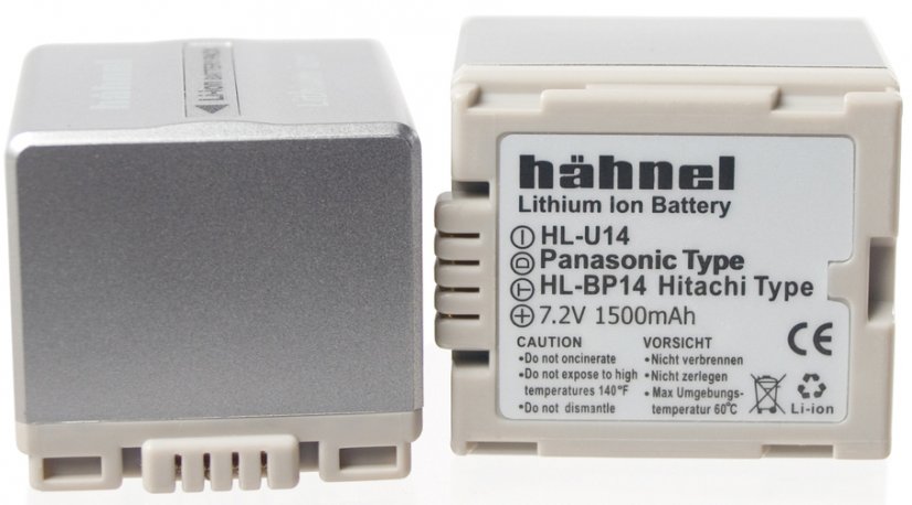 Hähnel HL-U14, Panasonic CGA-DU14E, 1500 mAh, 7.2V