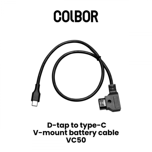 Trvalé světlo Colbor VC 50 propojovací kabel D-tap USB-C