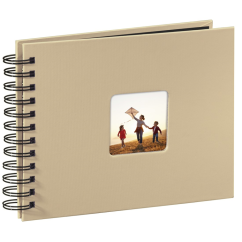 Hama album klasický spirálový FINE ART 24x17 cm, 50 stran, taupe