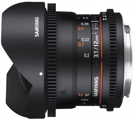Samyang 12mm T3.1 VDSLR ED AS NCS Fisheye Objektiv für Fuji X