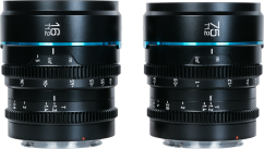 Sirui Cine Lens Nightwalker S35 Kit 16 & 75mm T1.2 L-Mount Black