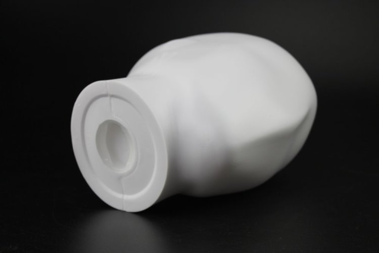 Elementrix Hlava figuríny muže plastová bílá matná (HLW1)