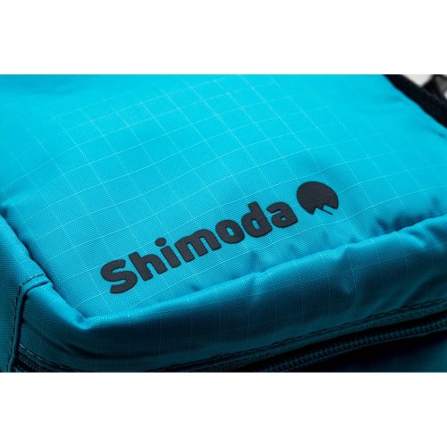 Shimoda Medium Accessory Case | pojme disky, karty, kabely a další | velikost 29 × 15 × 8 cm | průsvitná skořepina pro zobrazení obsahu | modrá