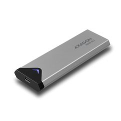 Externý box AXAGON EEM2-UG2 USB-C 3.2 Gen 2 – M.2 NVMe SSD kovový – dĺžka 42 až 80 mm