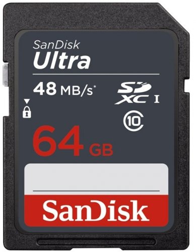 SanDisk Secure Digital SDXC 64GB Ultra 48 MB/s Class10
