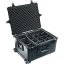 Peli™ Case 1620 Koffer mit verstellbaren Klettverschlussfächern (Schwarz)