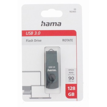 Hama USB 3.0 Flash Drive Rotate,128 GB, 70 MB/s, petrolejová modrá