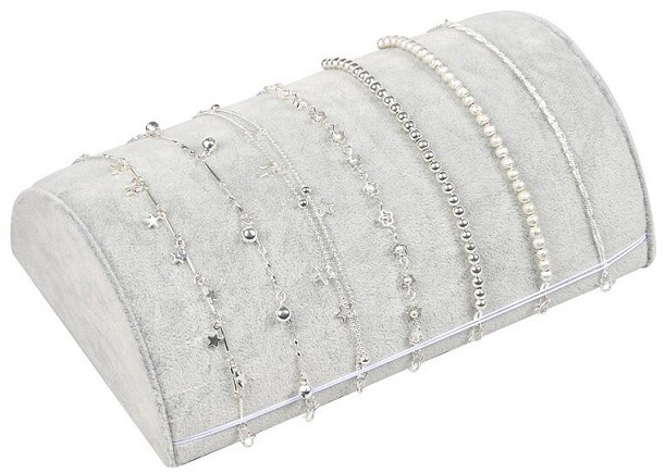 Mostek na šperky šedý, délka 20cm