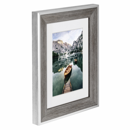 Plastový rámeček Hama SIERRA, šedý, 10x15 cm