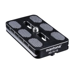 Mantona AS-70-1S Schnellwechselplatte Arca-Swiss kompatibel, 70x38 mm
